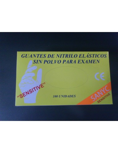 GUANTE NITRILO SENSITIVE SIN POLVO EXAMEN