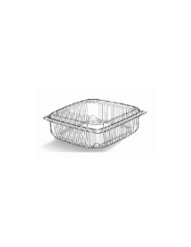 Bandeja desechable para microondas con tapa 500 cc 600ud