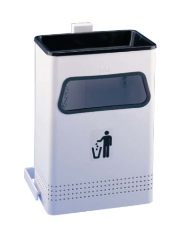 Papelera Cenicero Basculante de Pared 40L