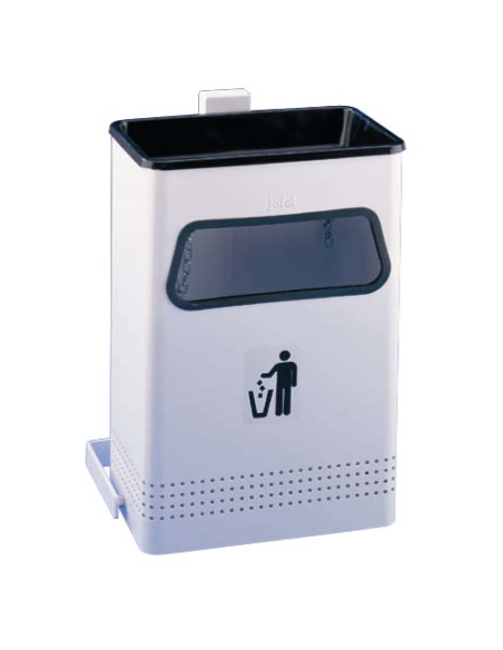 Papelera Cenicero Basculante de Pared 40L