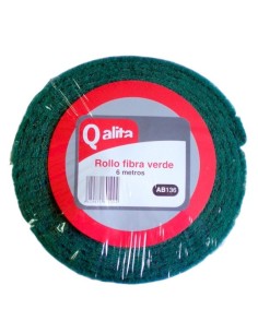 Estropajo en rollo de fibra verde extra Qalita