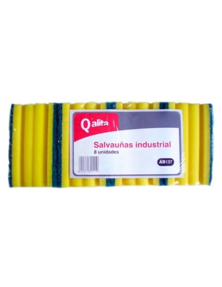 Estropajo con salvauñas industrial Qalita