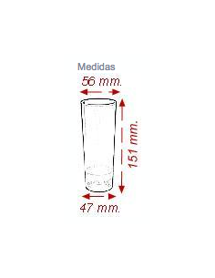 Vaso de tubo desechable de poliestireno VIC 300 cc Nupik medidas 2
