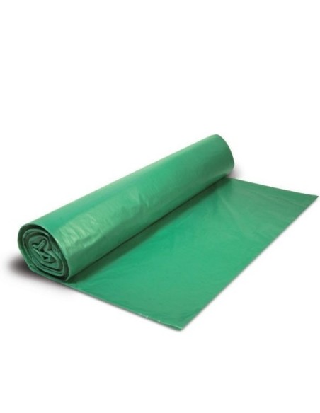 Bolsa para basura verde con autocierre