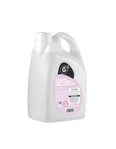 G3 Detergente Líquido Textiles (Jabón de Marsella) 4x5 litros
