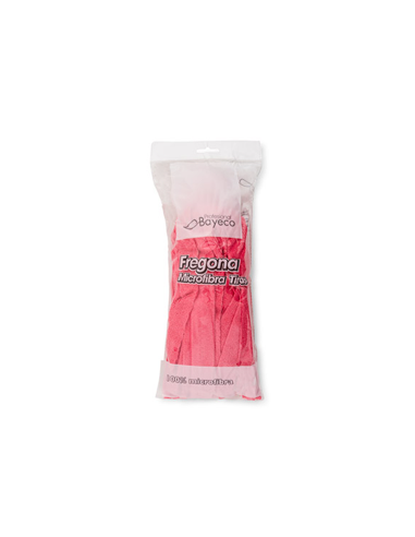 Fregona de tiras de microfibra roja 150 gr
