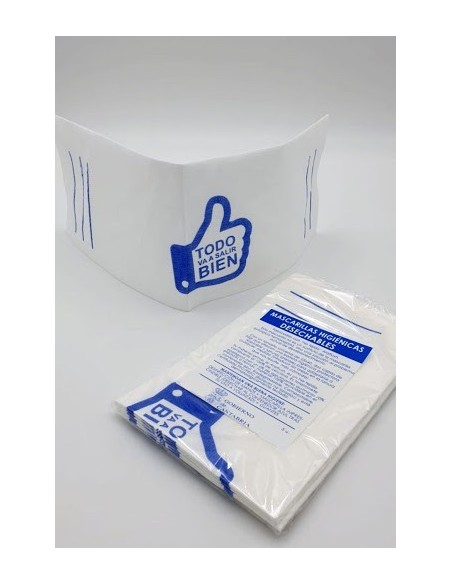 Mascarilla higiénica araflush desechable