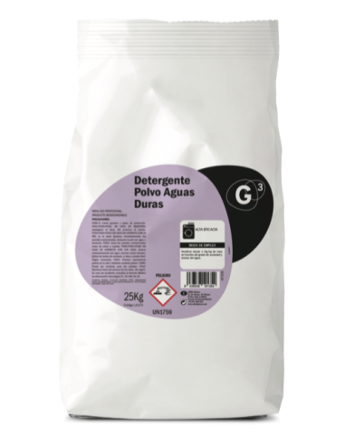 G3 detergente en Polvo para Aguas Duras 25 Kg