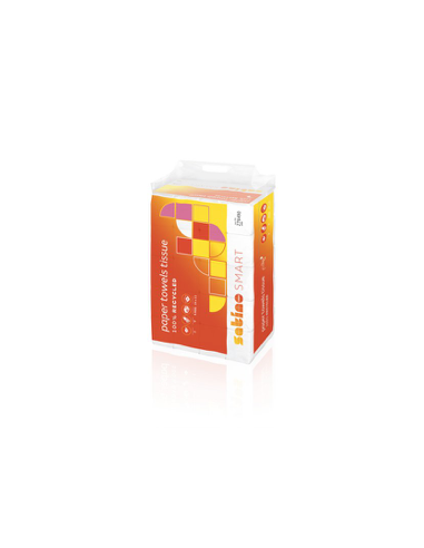 Toalla de papel desechable Satino Smart de doble capa y plegado V 24x23 cm 4000ud