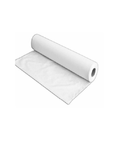Rollo de papel de camilla de una capa crepado precortado 2M 6ud