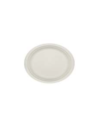 Plato redondo de caña de azúcar BIO  500ud