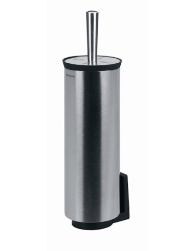 ESCOBILLA+BASE WC ACERO MATE